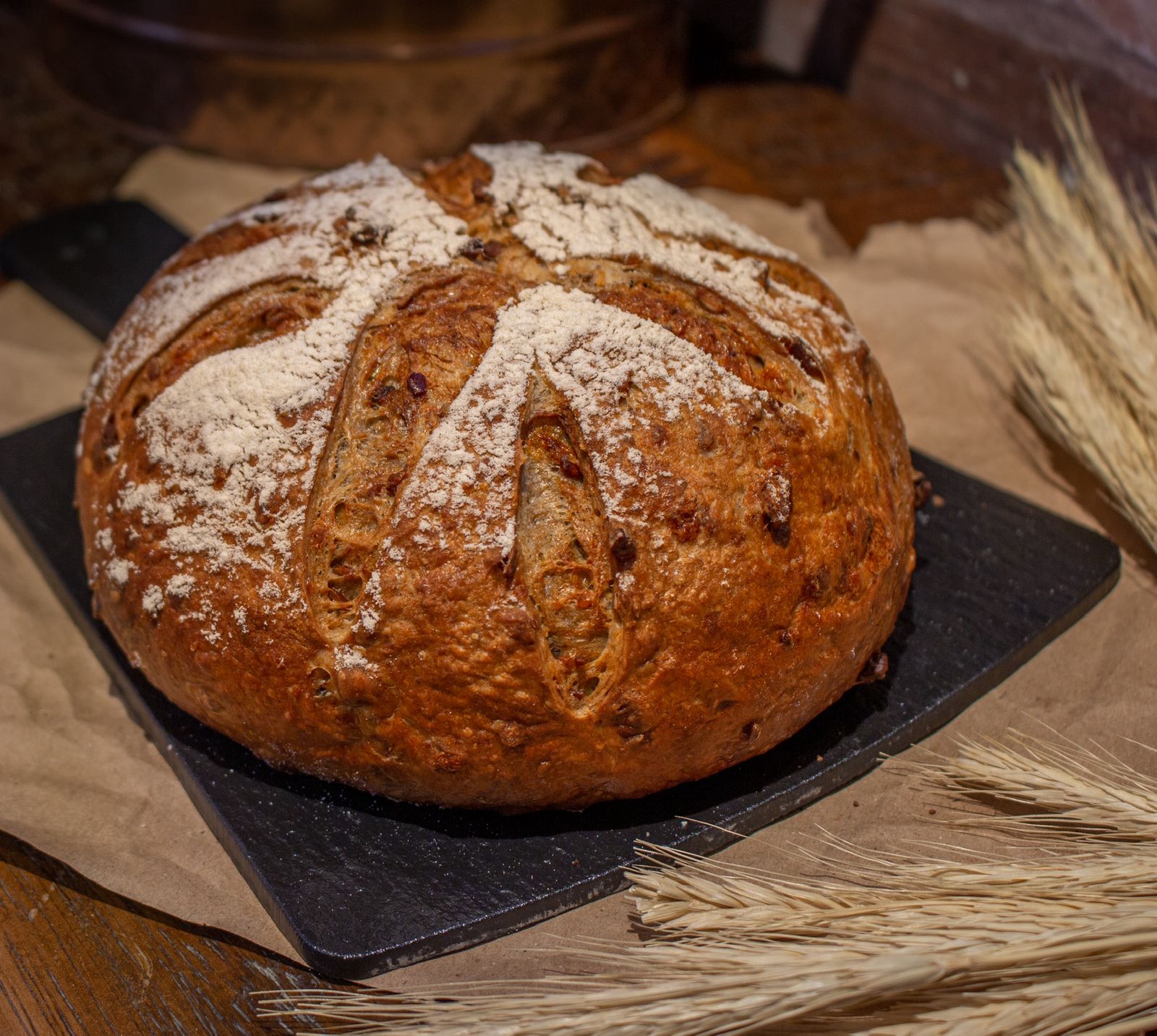 Pão de Gorgonzola com Nozes